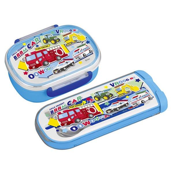 トリオセット 箸 フォーク スプーン ブルーンカー スライド式 乗り物