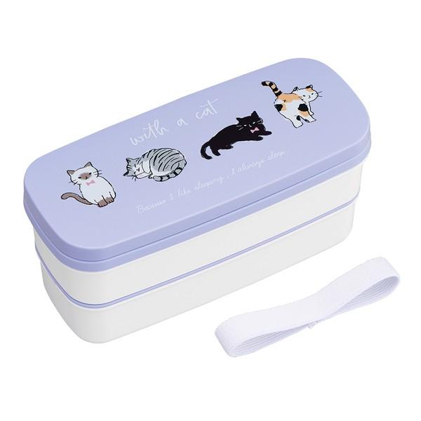 SNOOPY（スヌーピー） お弁当箱 2段 ドーム型 ネコ With a cat 640ml