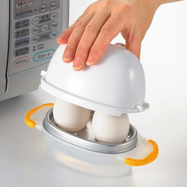 電子レンジ 調理用品 ゆで卵メーカー れんじでゆでたまご 2個用 ez-egg 便利グッズ （ ゆで玉子調理器 ゆで卵調理器 ゆで玉子作り ）｜livingut｜06