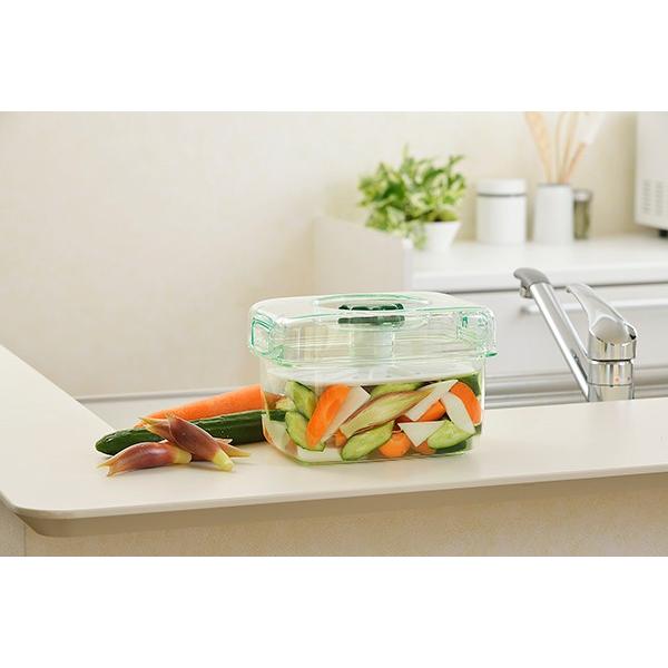 TONBO（新輝合成） 漬物容器 即席つけもの器 角型 3.1L プラスチック