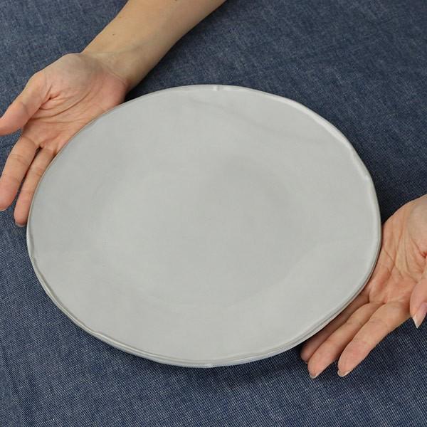 プレート 26cm ラウンド Calin 皿 洋食器 陶器 日本製 同色3枚セット （ お皿 電子レンジ対応 食洗機対応 大皿 メイン皿 ）｜livingut｜04