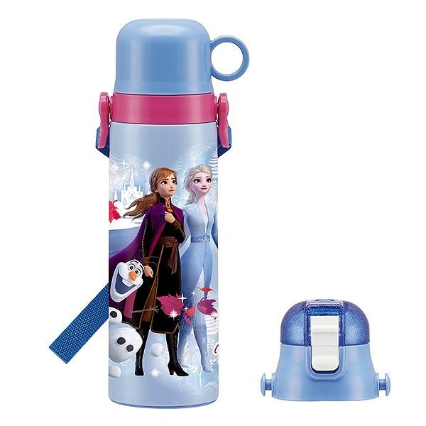 Disney（ディズニー） 水筒 直飲み コップ 2WAY ステンレス アナと雪の