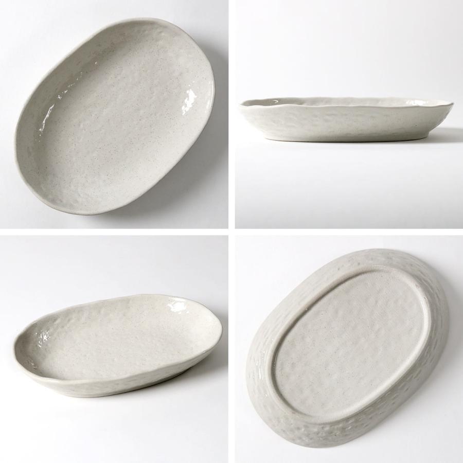 カレー皿 23cm 楕円 粉引 皿 食器 陶器 美濃焼 日本製 同色5枚 カレー皿 23cm 楕円 粉引 皿 食器 陶器 美濃焼 日本製 同色5枚