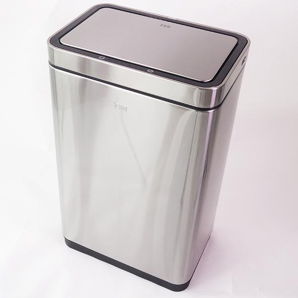 EKO ゴミ箱 45L デラックスミラージュセンサービン 充電式 （ イーケーオー ごみ箱 45リットル 奥行27 自動開閉 自動 ふた付き 分別 角型 ステンレス ）｜livingut｜05