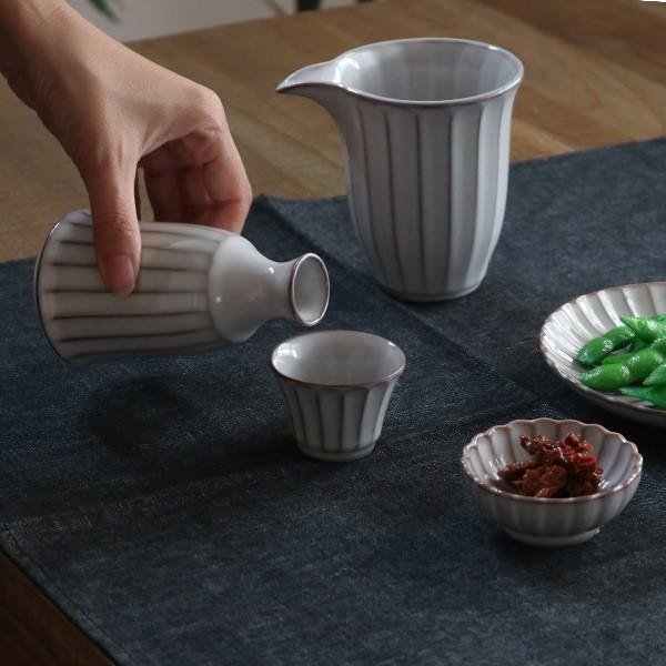 徳利 180ml 風雅 月白 和食器 磁器 日本製 （ とっくり 銚子 約1合 酒