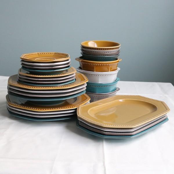 プレート 19cm 美濃焼 コリーヌ Coline 皿 食器 磁器 日本製 （ 中皿