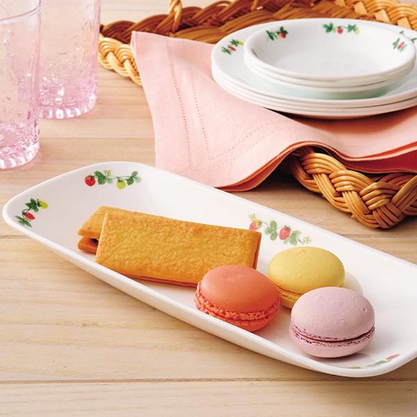 コレール　楕円形　大皿　ストロベリー柄 プレート 27cm 長皿 コレール CORELLE 皿 食器 スウィートストロベリー