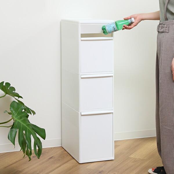 ゴミ箱 65l 3段 幅25 5cm 隙間で使える スイングストッカー ごみ箱 ダストボックス 65リットル l 25l 3分別 キッチン 省スペース スリム 隙間収納 3134 リビングート ヤフー店 通販 Yahoo ショッピング