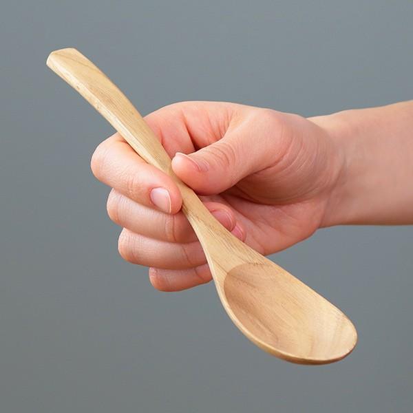 スプーン カレースプーン 20cm 大 栗の木 天然木 カトラリー （ 木製