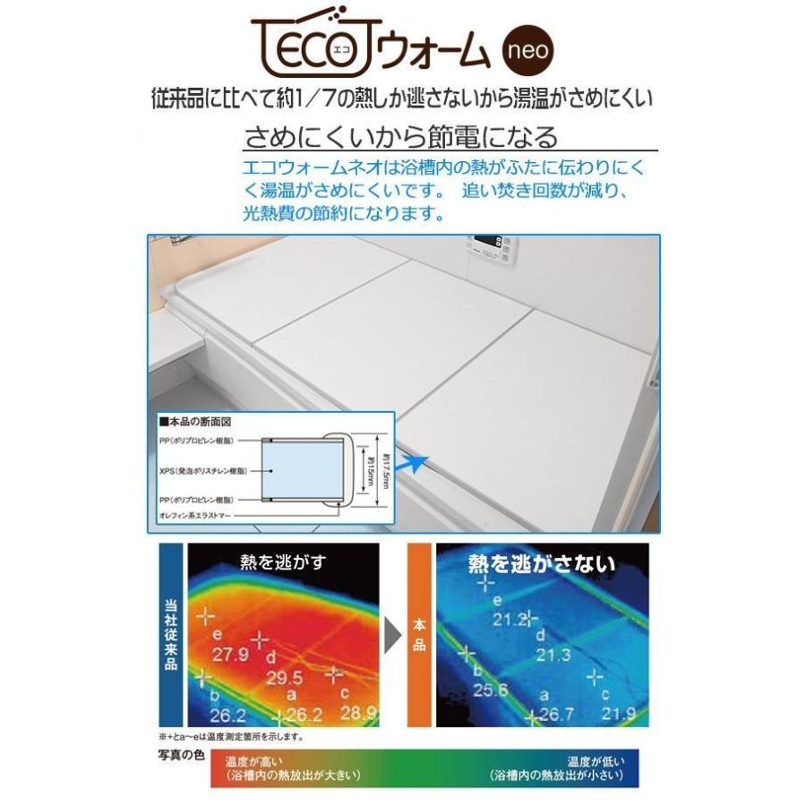 風呂ふた オーダー オーダーメイド ECOウォームneo ふろふた （ 組み合わせ ）保温風呂ふた 71〜75 x 106〜110cm （ 風呂蓋 風呂フタ 冷めにくい ）｜livingut｜04