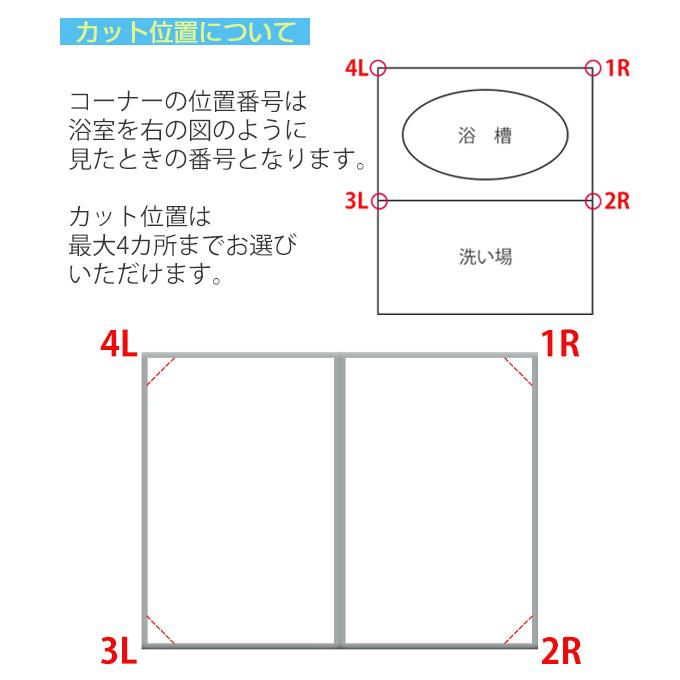 風呂ふた オーダー オーダーメイド ECOウォームneo ふろふた（ 組み合わせ ）保温風呂ふた 81〜85 x 101〜105cm （ 風呂蓋 風呂フタ 冷めにくい ）｜livingut｜08