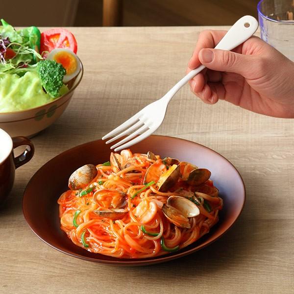 デザートフォーク ブラン blanc ステンレス製 フォーク ホーロー 日本製 5本セット （ 洋食器 カトラリー 琺瑯 白い食器 ...