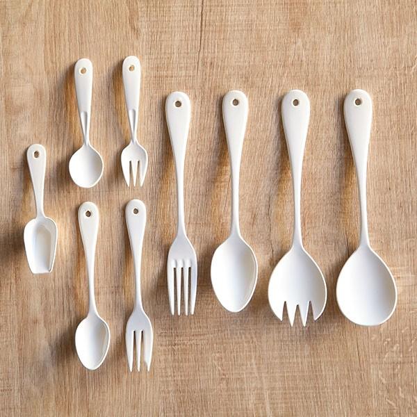 デザートスプーン ブラン blanc ステンレス製 スプーン ホーロー