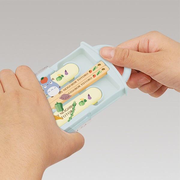 トリオセット スライド式 箸 スプーン フォーク となりのトトロ やさい