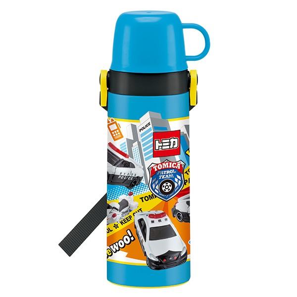 水筒 ステンレス 直飲み コップ 2way 軽量 トミカ 600ml 子供