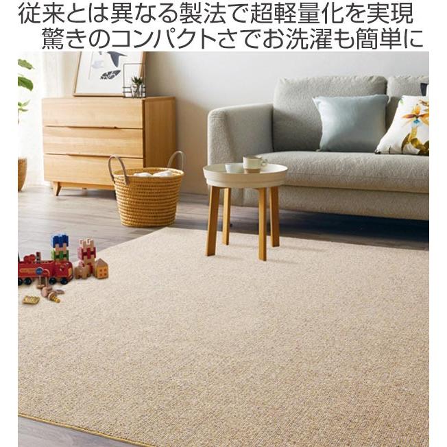 ラグ スミノエ 超軽量カーペット 250×250cm 洗えるラグ （ ラグマット