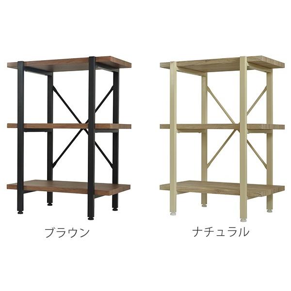 オープンラック 3段 ブルックリンスタイル OTIS 約幅61cm （ ラック 