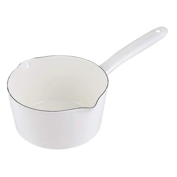 目盛付ミルクパン 400ml | IH対応 | アンティークゴールド仕上げ パール金属 ミルクパン 15cm IH対応 ホーロー 計量目盛り付き