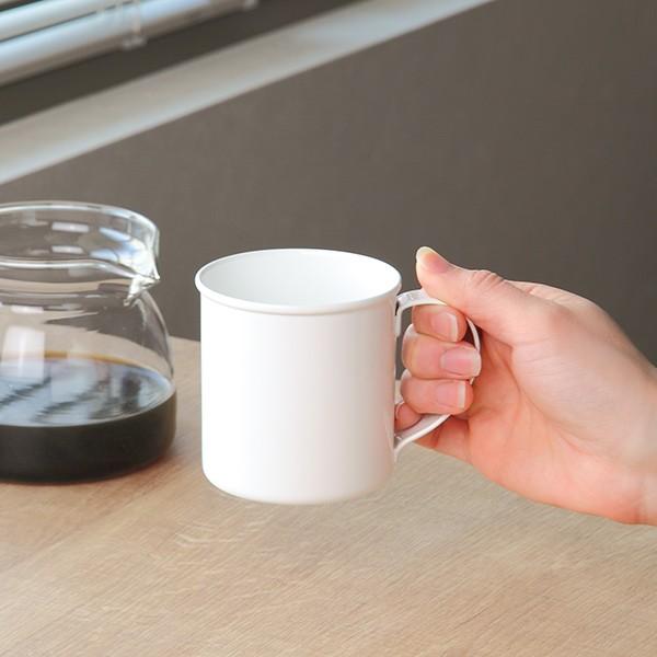 マグカップ 280ml M ブラン blanc コップ 食器 ステンレス製 ホーロー