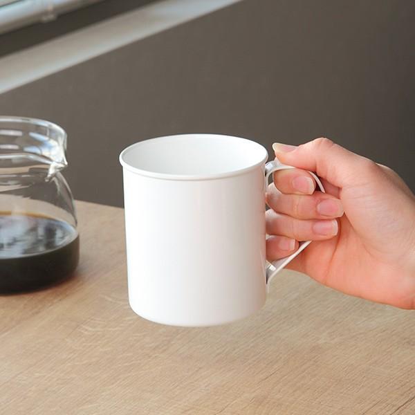 マグカップ 360ml L ブラン blanc コップ 食器 ステンレス製 ホーロー