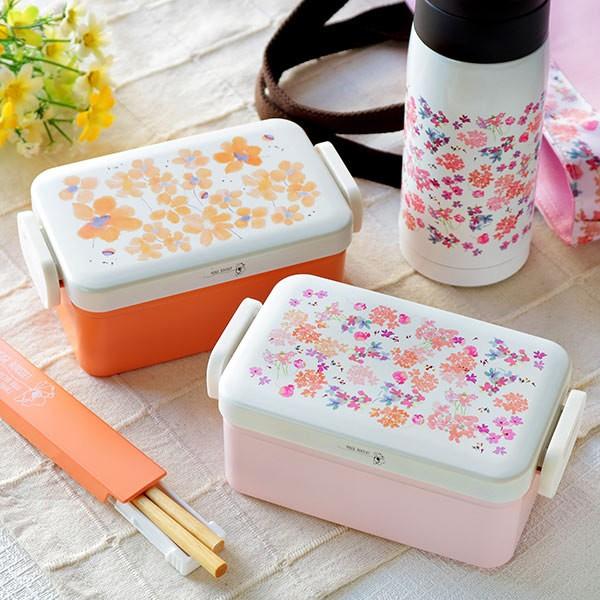 お弁当箱 1段 フェリー スクエアタイトランチ 500ml 花 （ 弁当箱