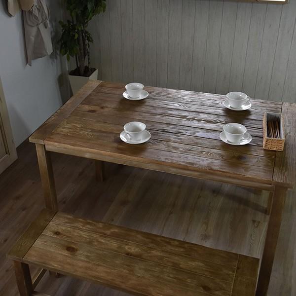 ダイニングテーブル LAGOL 幅122cm テーブル 天然木 木製 （ 木製  