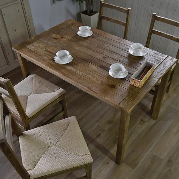 ダイニングテーブル LAGOL 幅122cm テーブル 天然木 木製 （ 木製  