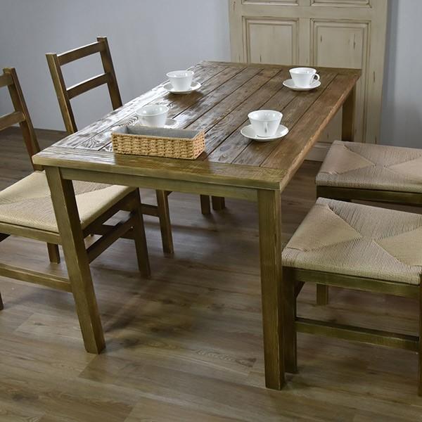 ダイニングテーブル LAGOL 幅122cm テーブル 天然木 木製 （ 木製  