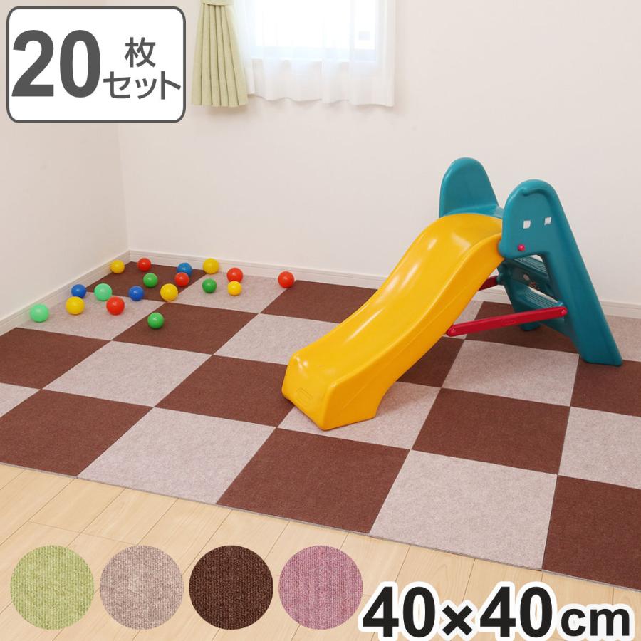 ワタナベ工業 タイルマット 防音タイプ 厚さ1cm 40×40cm 20枚