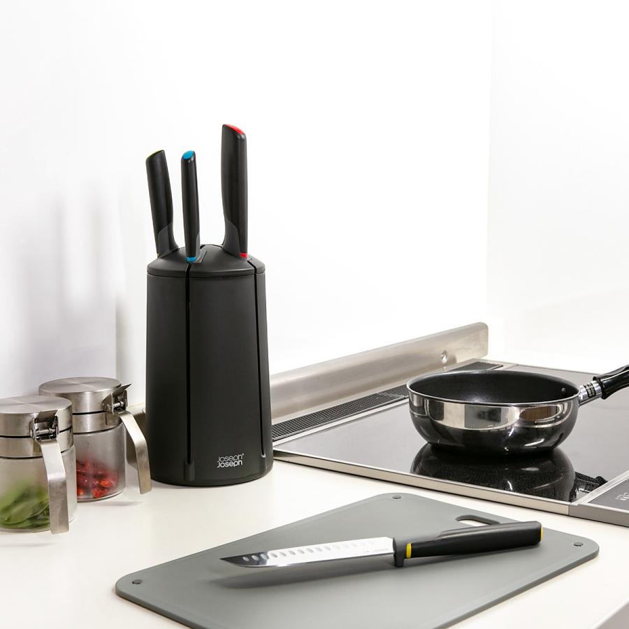 Joseph 包丁 5本セット 回転式 マルチカラー エレベートナイフ