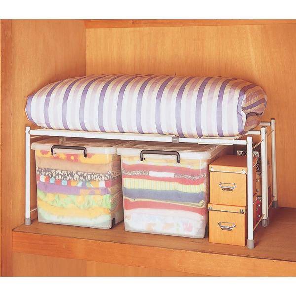 平安伸銅工業 整理棚 幅71〜92×奥行37×高さ42cm 押入れ 収納棚 フリー