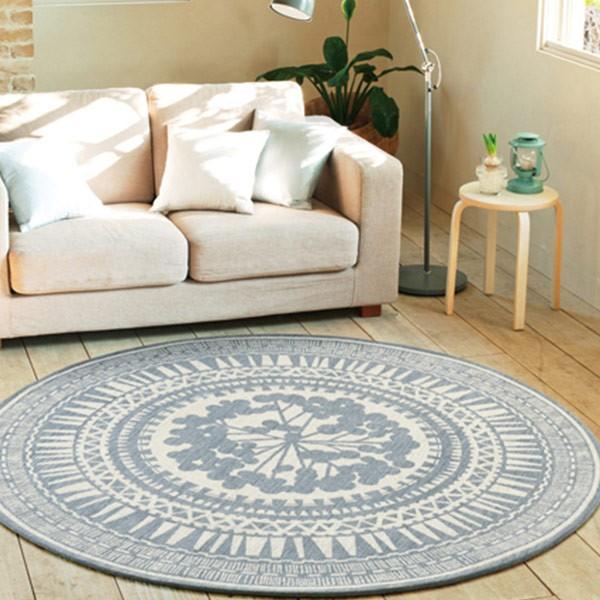 ラグマット スミノエ Home レイス 円形 150×150cm （ カーペット 絨毯 