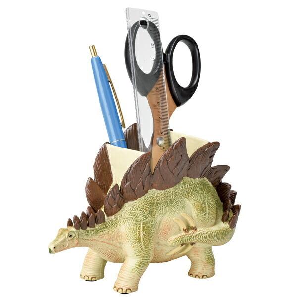 ステーショナリースタンド ペン立て 文房具 ステゴサウルス 恐竜