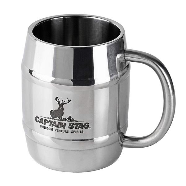 Boat House 20th Anniversary 大型マグカップ ジョッキ CAPTAIN STAG マグカップ 樽型 ステンレス製 420ml キャプテン