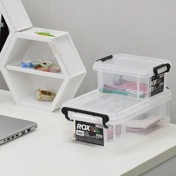 収納ボックス 幅 奥行35 高さ18cm ロックス 300m フタ付き プラスチック 4個セット 収納ケース 頑丈 収納 ボックス ケース クリア set2 リビングート ヤフー店 通販 Yahoo ショッピング