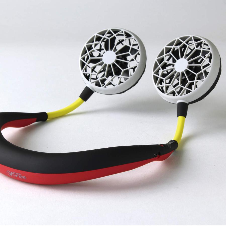 在庫処分特価）ネックファン 扇風機 首かけ ダブルファン 軽量 USB