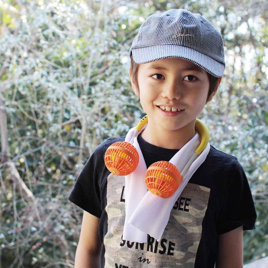 ネックファン 扇風機 首かけ 子供用 ダブルファン Wfan 乾電池式 軽量