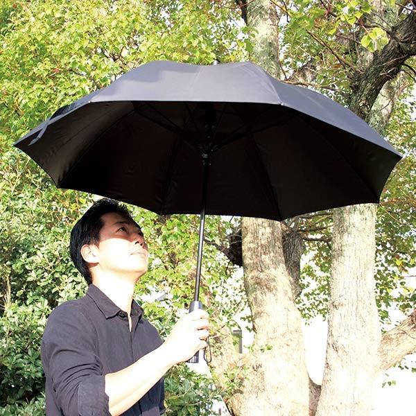 傘 扇風機付き 日傘 ファンファンパラソル 60cm （ カサ かさ 雨傘 アンブレラ ）｜livingut｜13