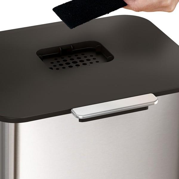 ゴミ箱 40L トーテムコンパクト ステンレス 分別 2段 ゴミ箱 40L トーテムコンパクト ステンレス 分別 2段