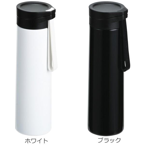 水筒 250ml カフェマグ スリムスリム ストラップ付 ミニボトル （ ミニ 保冷 保温 小容量 ステンレス ）｜livingut｜03