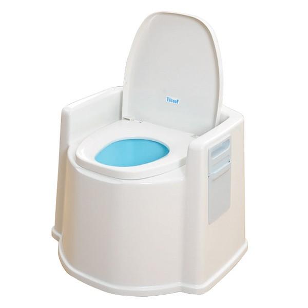 ポータブルトイレ 肘掛け付 テイコブ 簡易トイレ （ トイレ 介護