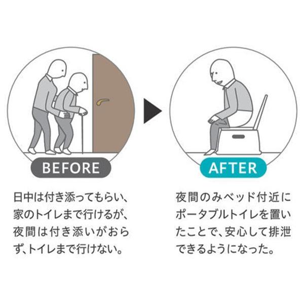 ポータブルトイレ 肘掛け付 テイコブ 簡易トイレ （ トイレ 介護