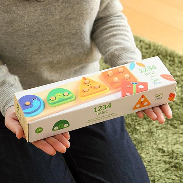 棒さし 木のおもちゃ 1234 ベーシック 木製 玩具 （ ジェコ DJECO 知育
