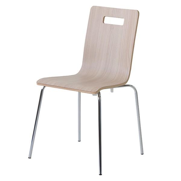チェア 座面高45cm 4脚セット スタッキングチェア 積み重ね オフィス