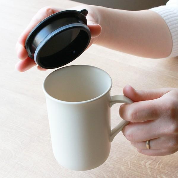 マグカップ 350ml フタ付き ロング プラスチック カームディッシュ 皿