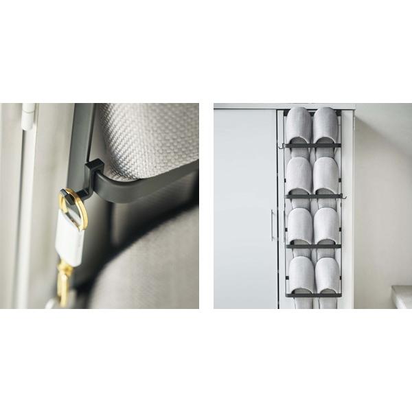 山崎実業 特典付き tower 下駄箱扉＆引っ掛け式スリッパラック タワー