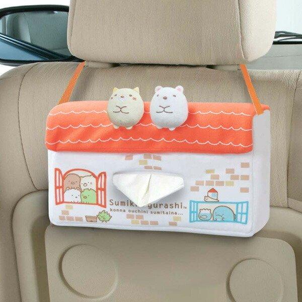 ティッシュケース すみっコぐらし 車 カバー キャラクター ヘッドレスト 車内 ティッシュカバー ケース 吊り下げ