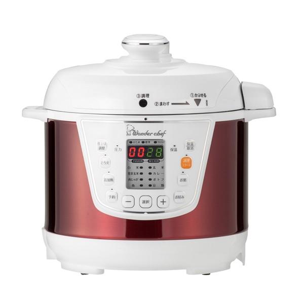 電気圧力鍋 スターターセット ワンダーシェフ wonderchef マイコン電気圧力鍋 楽ポン 3L 軽量カップ レシピブック付 （ 圧力鍋 電気式圧力鍋 圧力式電気鍋 ）｜livingut｜17