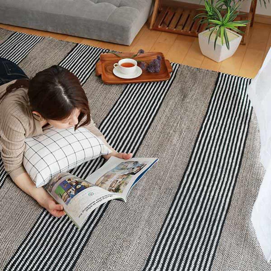 ラグ カーペット コットン100% 170×230cm ( ラグマット 絨毯 ラグ カーペット コットン100% 170×230cm ( ラグマット 絨毯