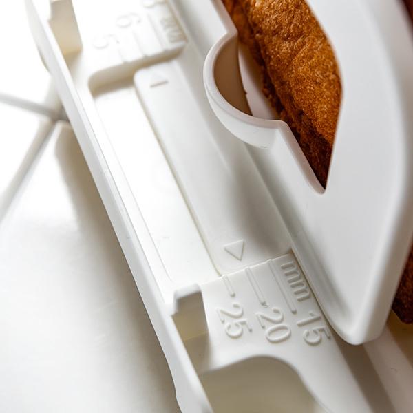 パール金属 食パン スライサー アラモード ナイフ付 （ パン切りガイド